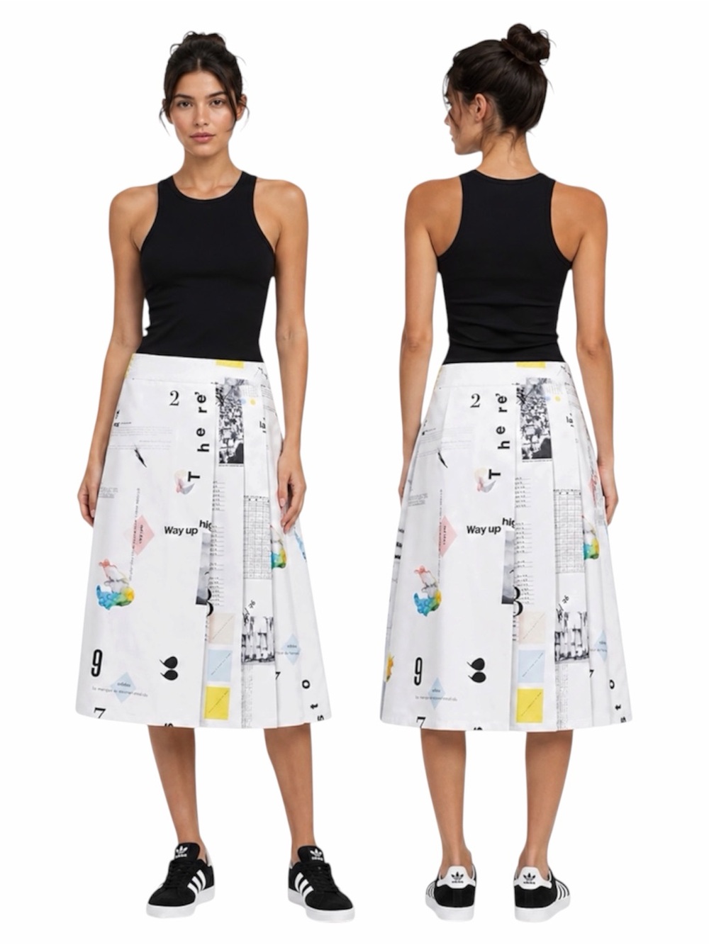 ADIDAS ORIGINAL IP PLEAT SKIRT SZ MEDIUM - BNWT